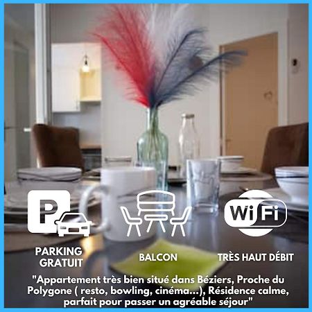 Le Cypres - Appartement Ideal Pour Vos Vacances Ou Vos Deplacements Professionnels A เบซิเยร์ ภายนอก รูปภาพ